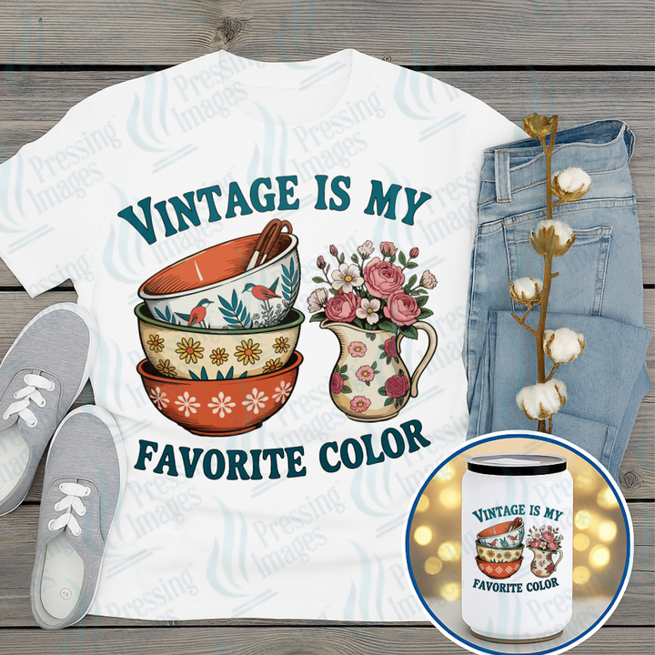 DTF 7314 Vintage Is My Favourite Colour — Pressing Images Canada