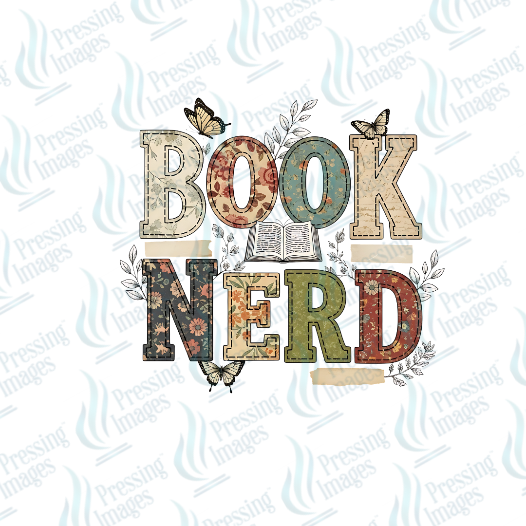 DTF 7320 Book Nerd — detail view — Pressing Images Canada