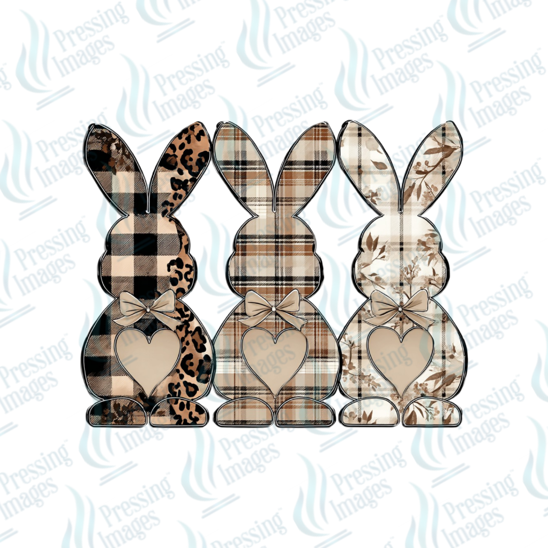 DTF 7326 Patchwork Bunnies — size reference — Pressing Images Canada