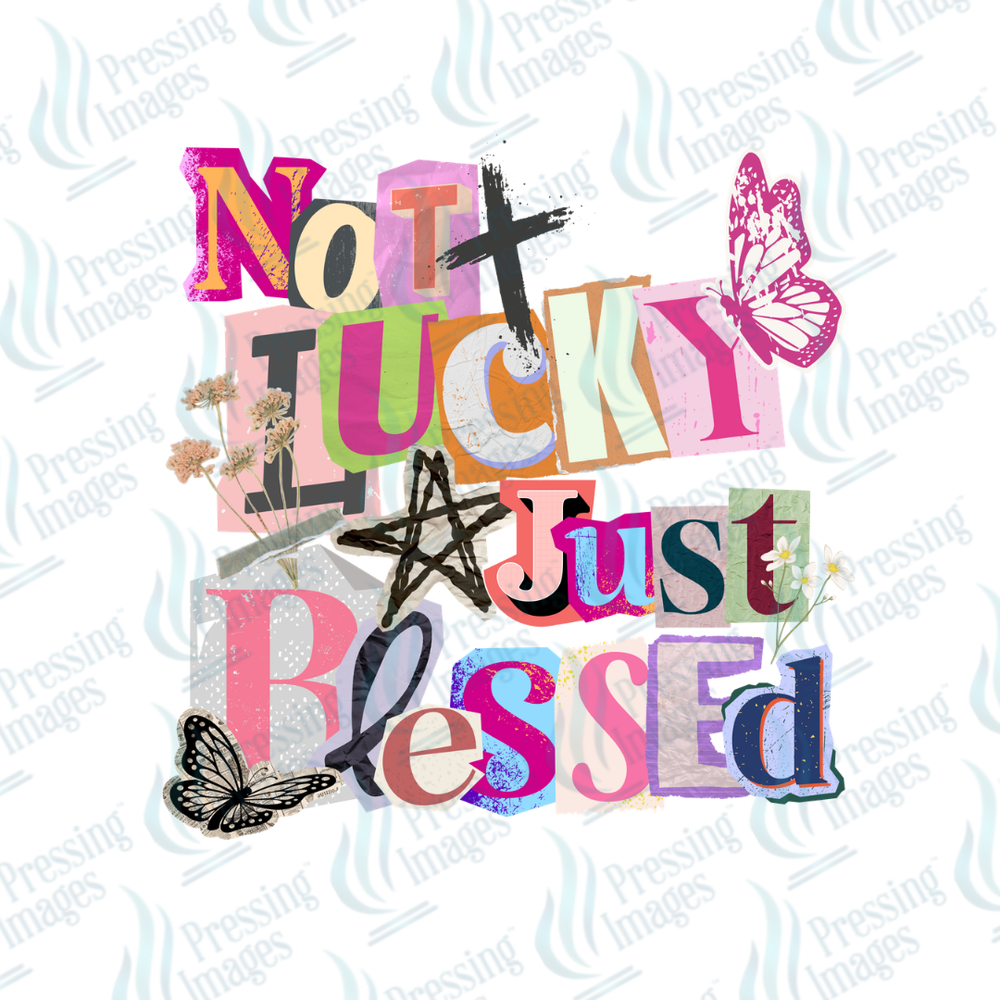 DTF 7330 Not Lucky — detail view — Pressing Images Canada