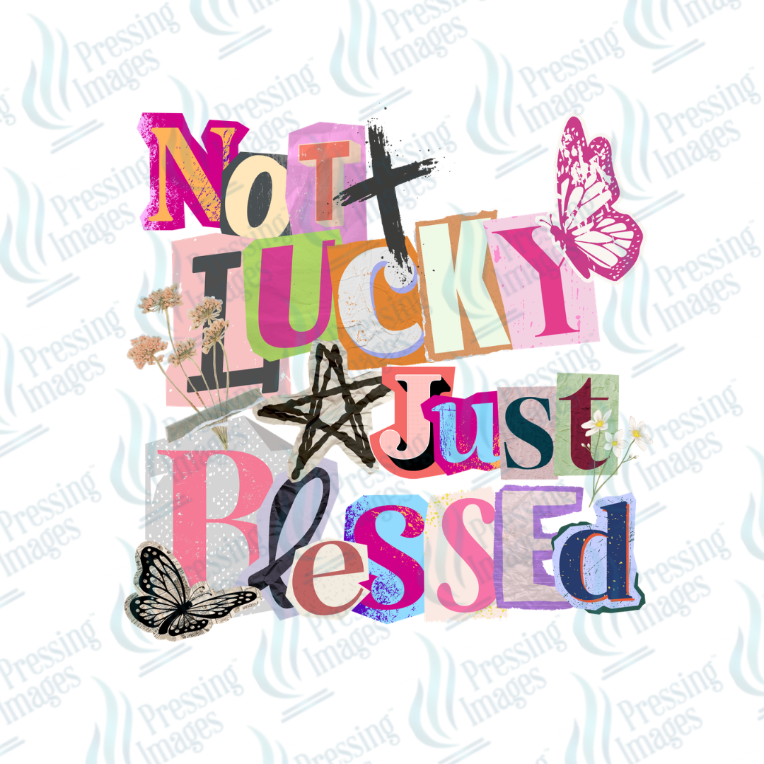 DTF 7330 Not Lucky — detail view — Pressing Images Canada