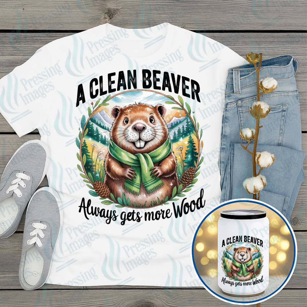 DTF 7352 A Clean Beaver — Pressing Images Canada