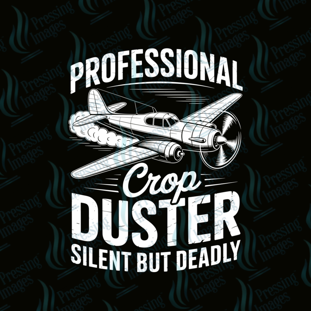 DTF 7355 Crop Dusting — detail view — Pressing Images Canada