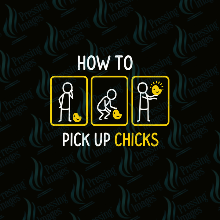 DTF 7362 How To Pick Up Chicks — detail view — Pressing Images Canada