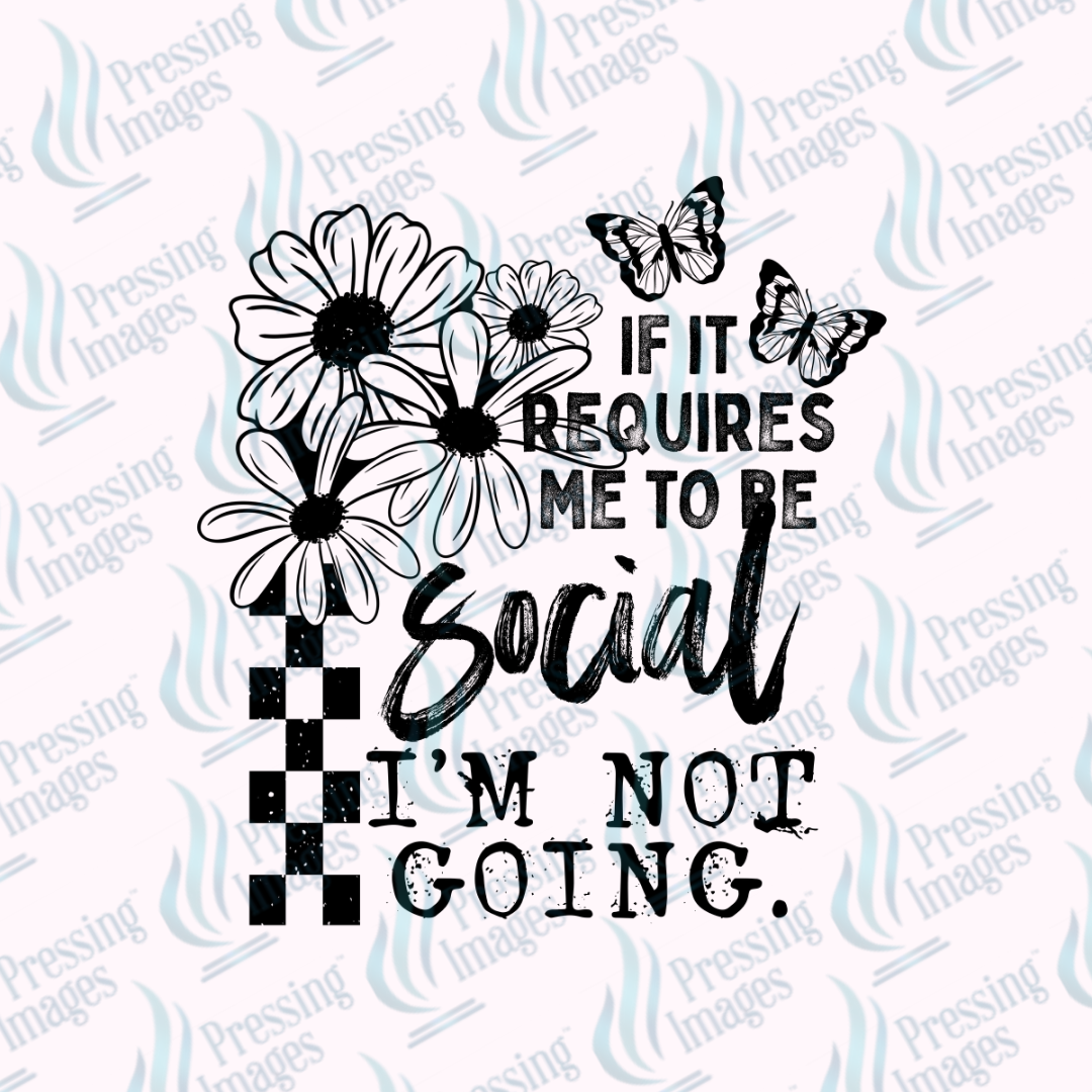 DTF 7364 I'm Not Going — size reference — Pressing Images Canada