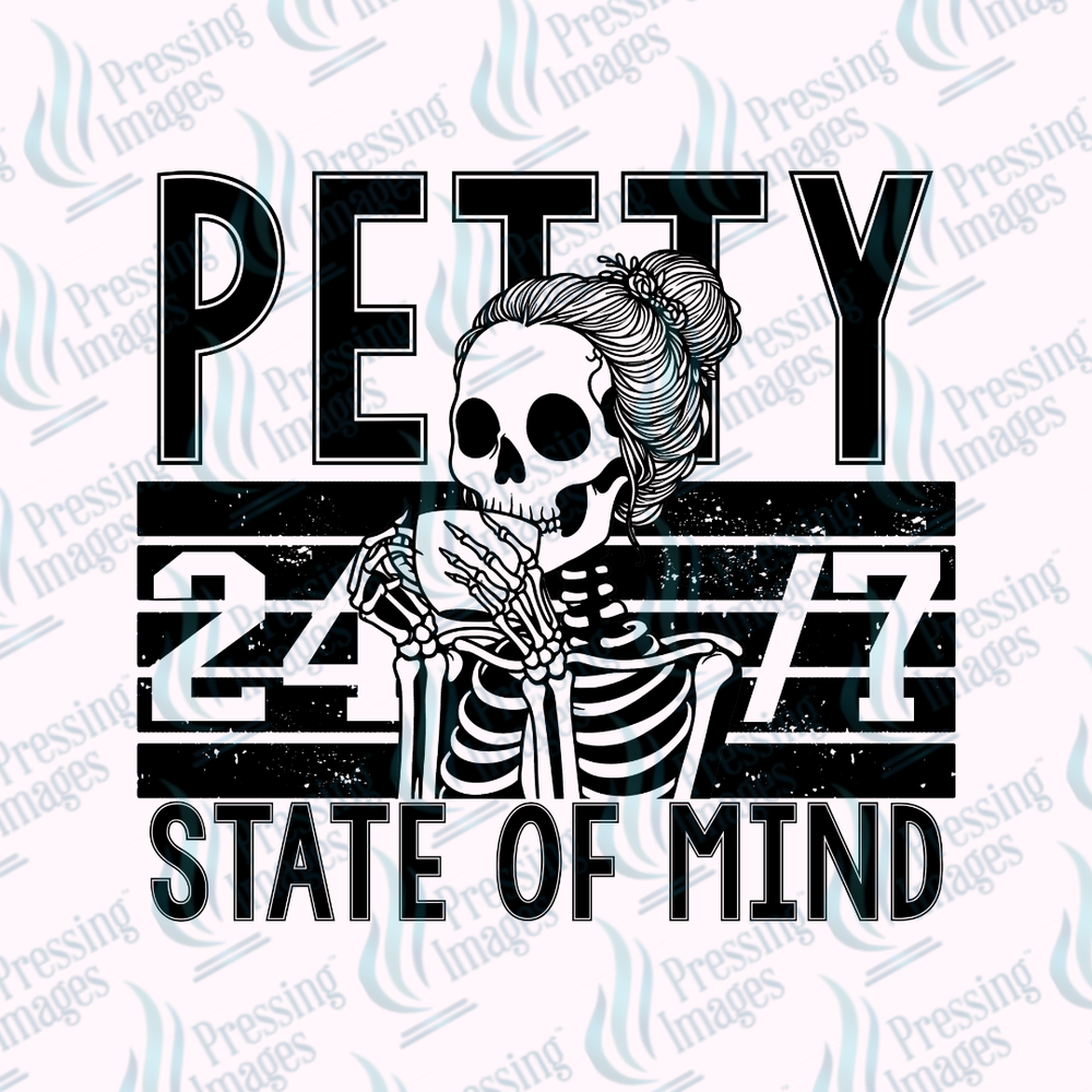DTF 7372 Petty State Of Mind — detail view — Pressing Images Canada