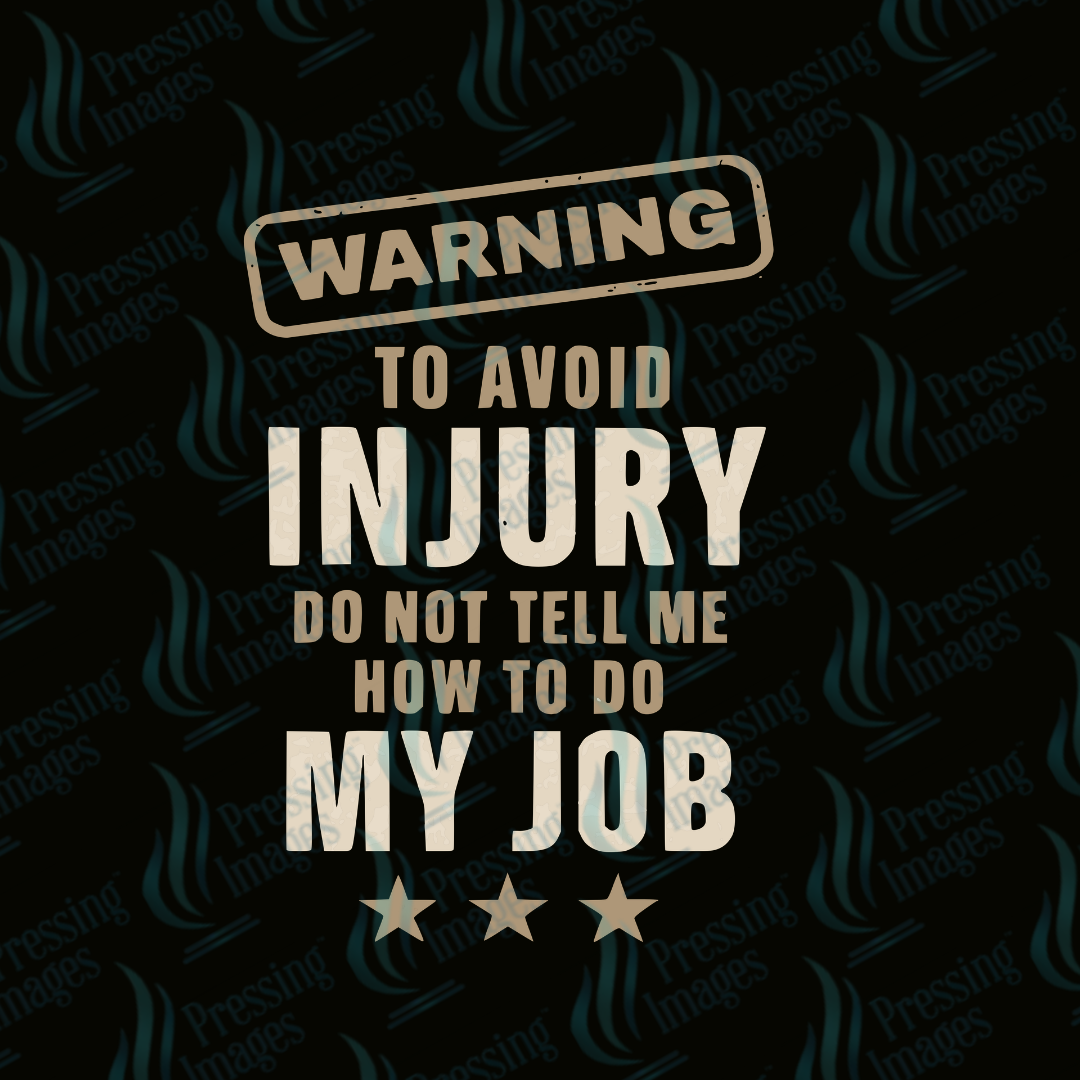 UVD 7379 To Avoid Injury — detail view — Pressing Images Canada