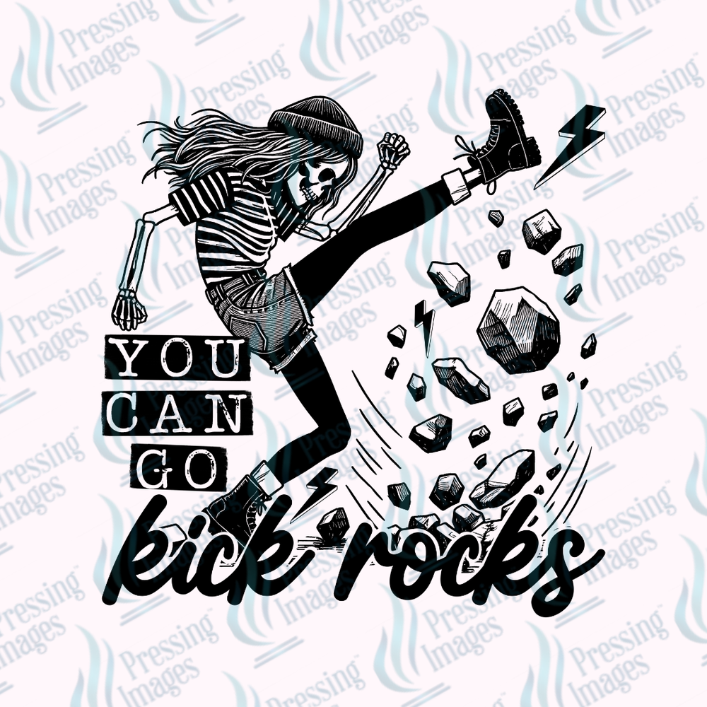 UVD 7390 You Can Go Kick Rocks — detail view — Pressing Images Canada
