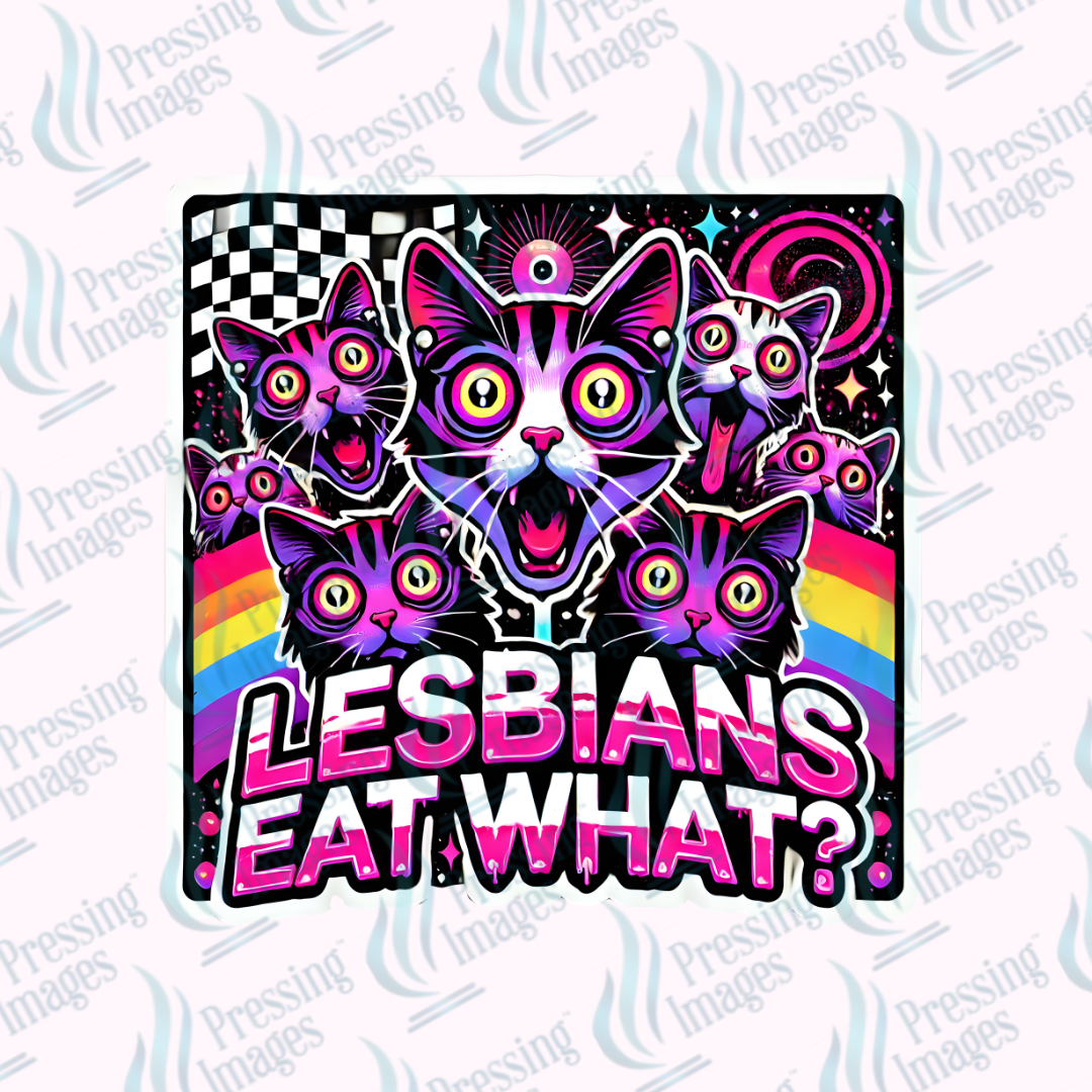 UVD 7396 Lesbians Eat What Purple — detail view — Pressing Images Canada