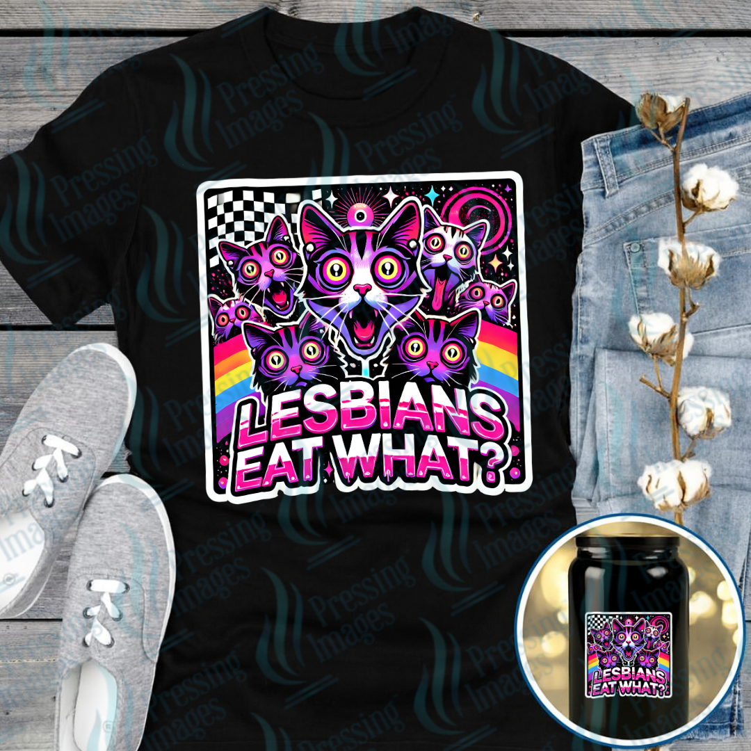DTF 7396 Lesbians Eat What Purple — Pressing Images Canada