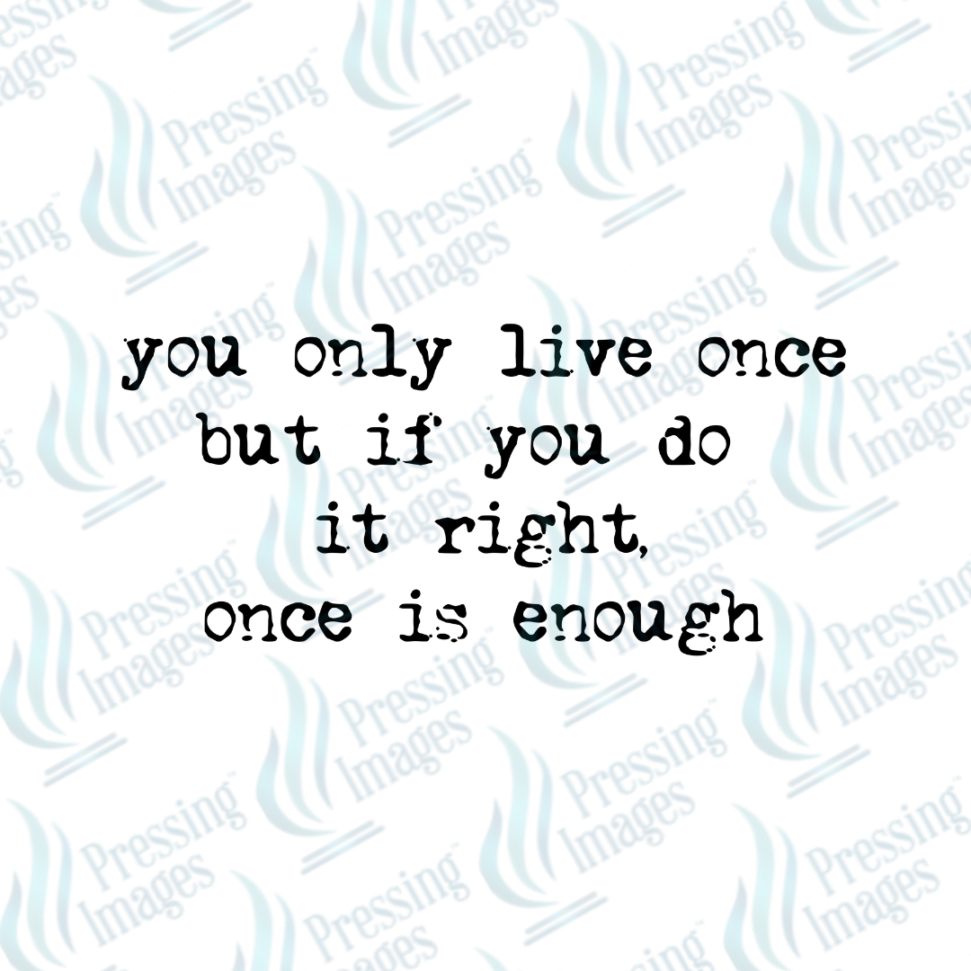 UVD 7404 Only Live Once