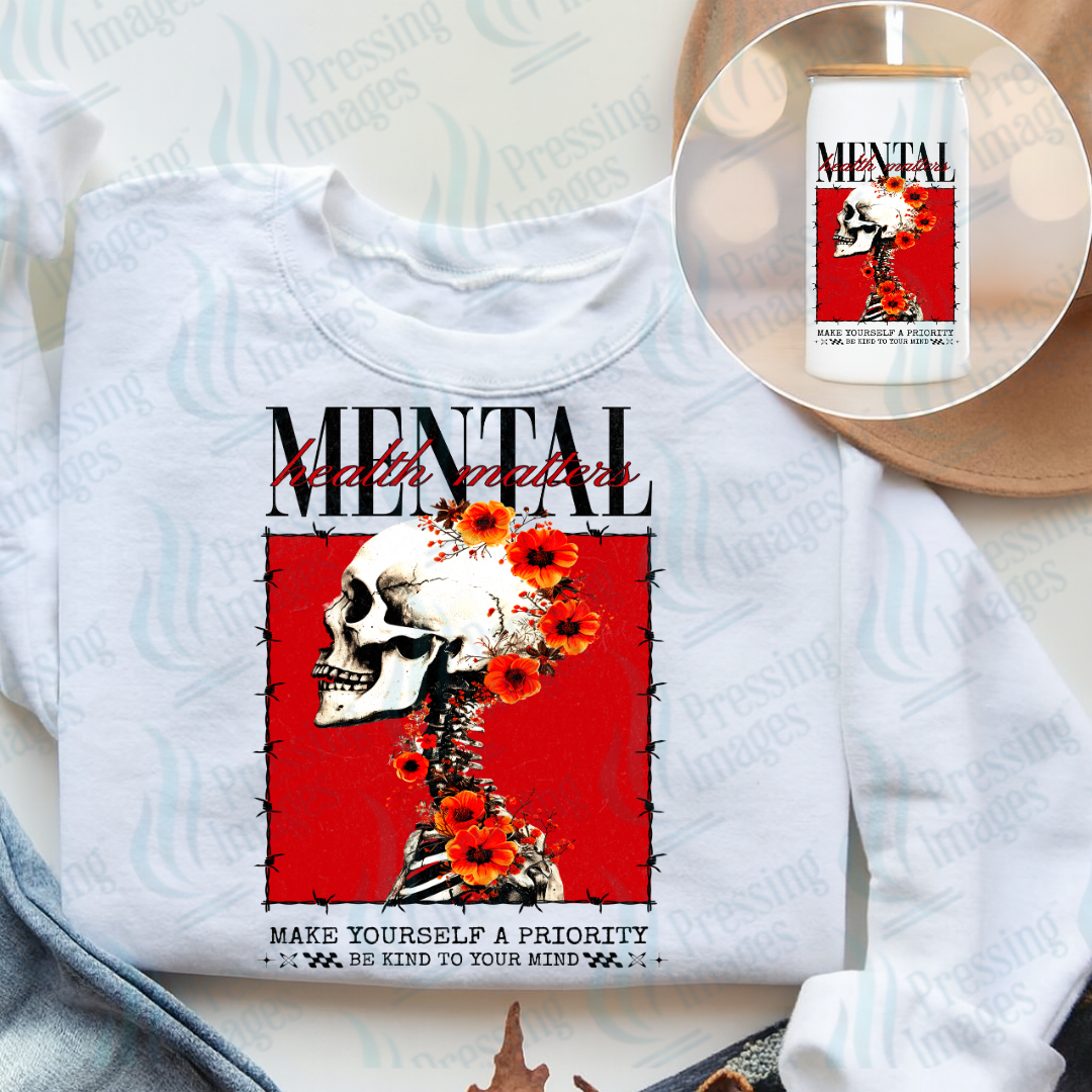 DTF 7410 Mental Health — detail view — Pressing Images Canada