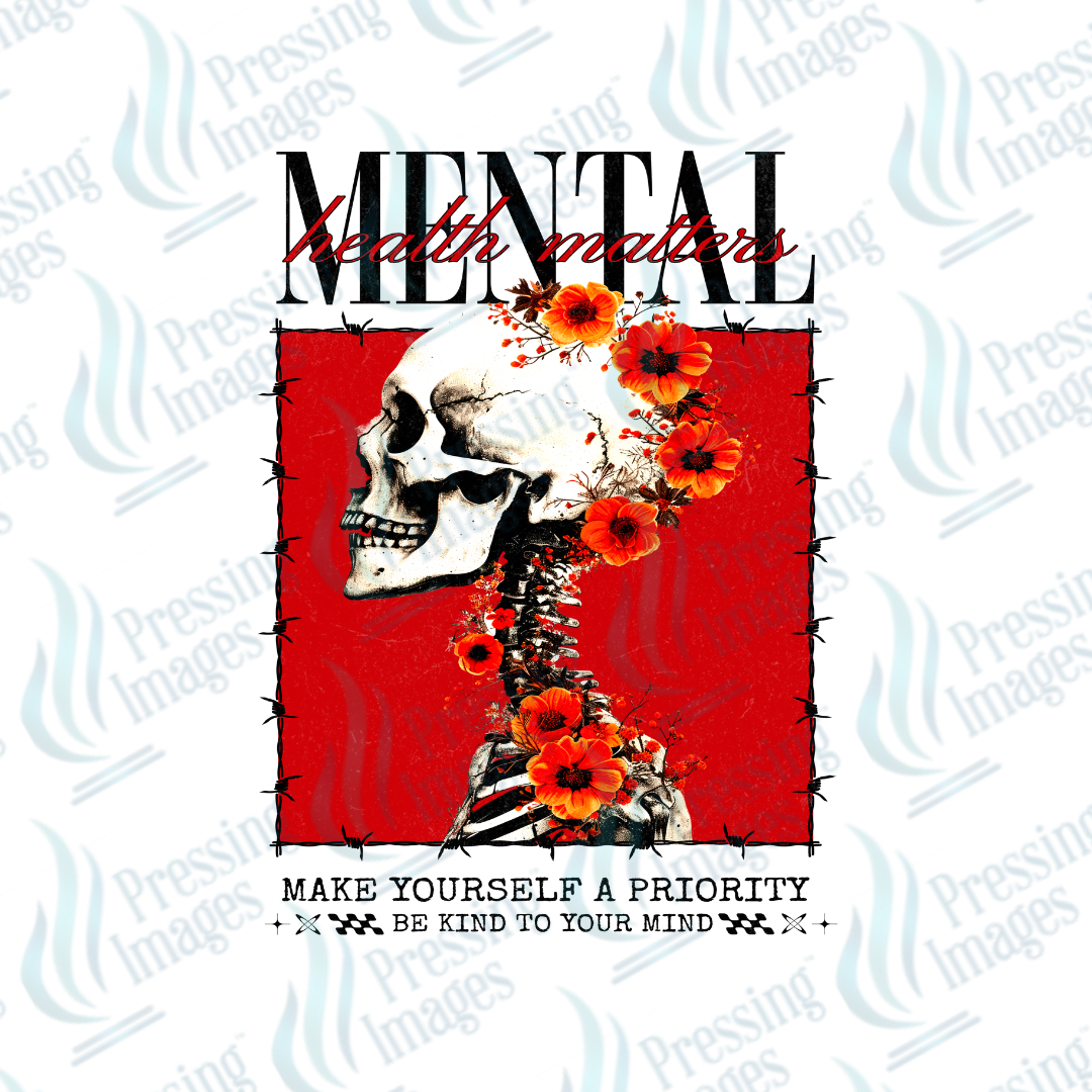 DTF 7410 Mental Health — application example — Pressing Images Canada