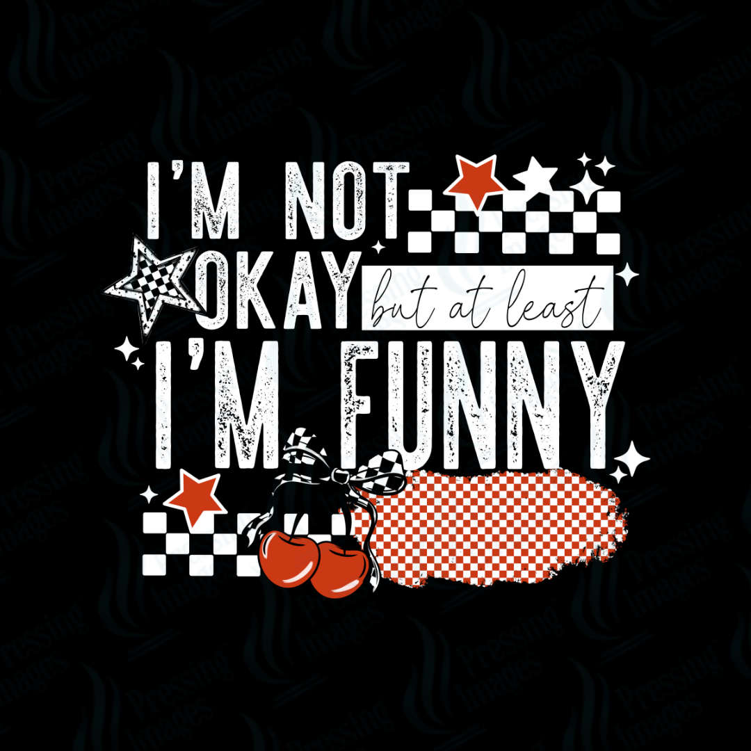 UVD 7416 I'm Not Okay But At Least I Am Funny — application example — Pressing Images Canada