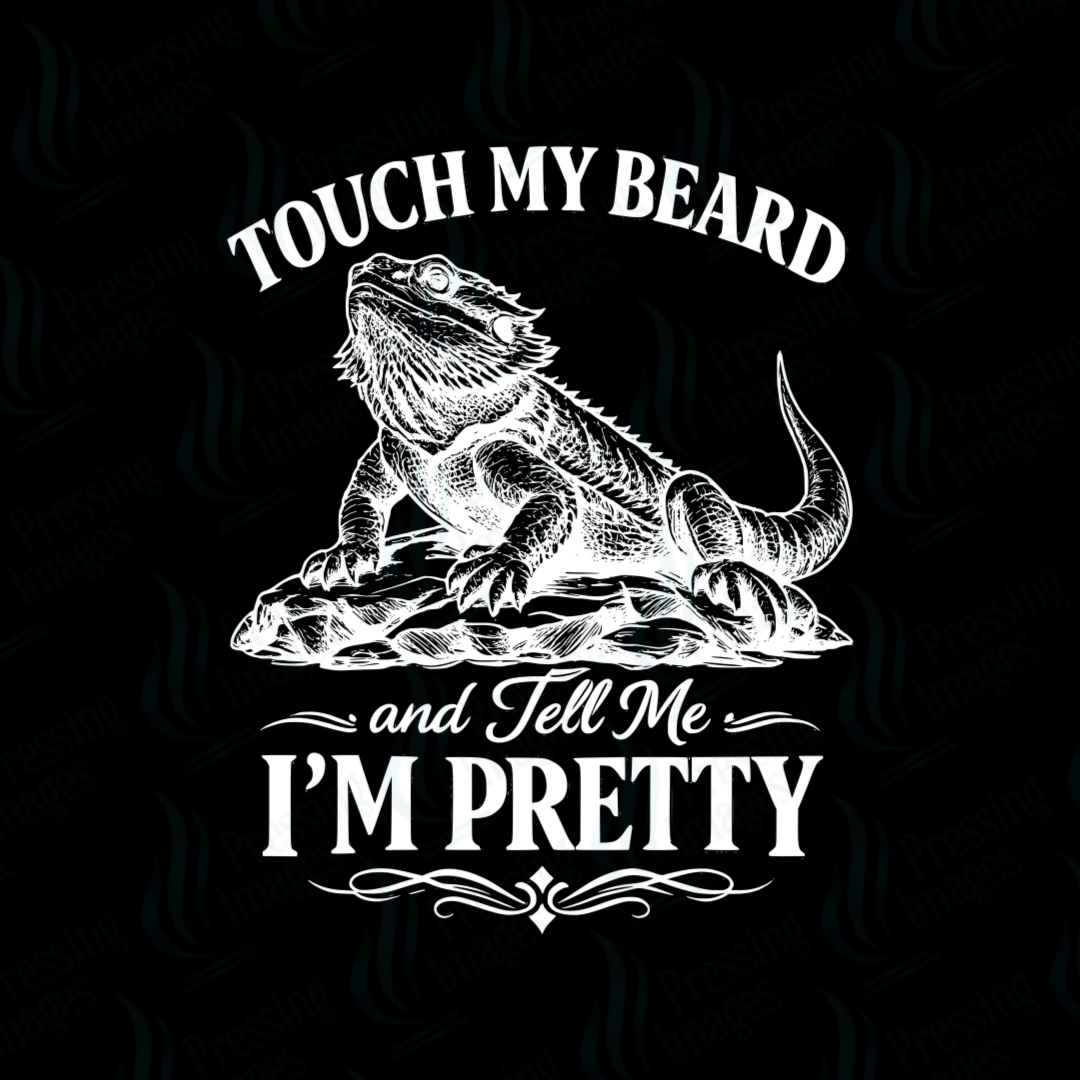 DTF 7417 Touch My Beard — size reference — Pressing Images Canada