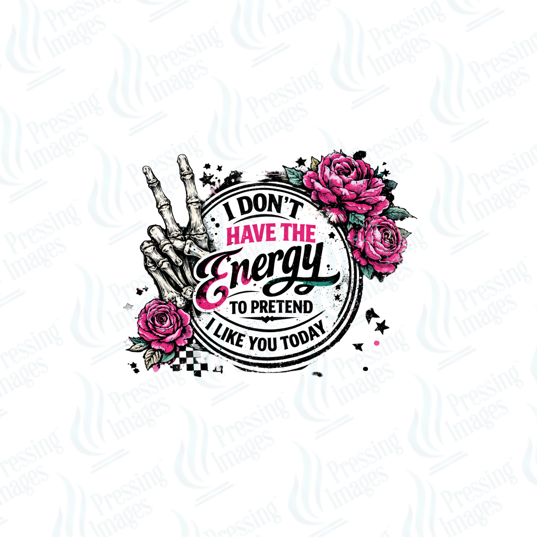 UVD 7422 I Don't Have The Energy — size reference — Pressing Images Canada