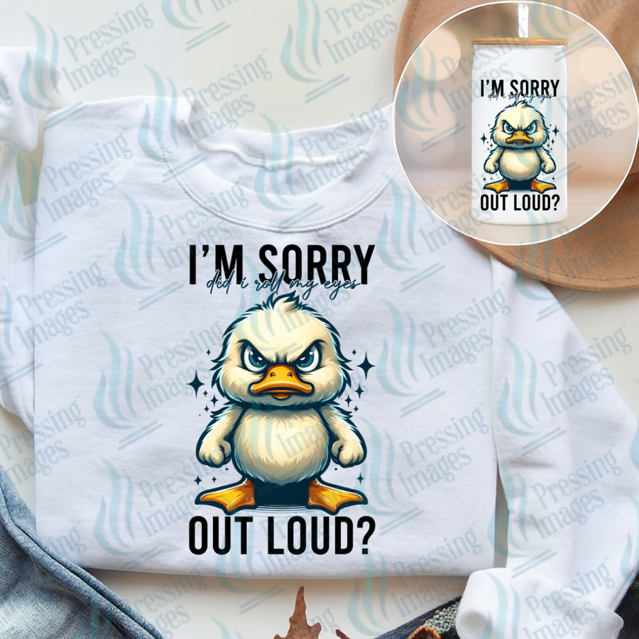 UVD 7425 I'm Sorry Did I Roll My Eyes Out Loud — Pressing Images Canada