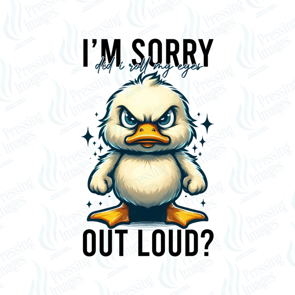 UVD 7425 I'm Sorry Did I Roll My Eyes Out Loud — detail view — Pressing Images Canada