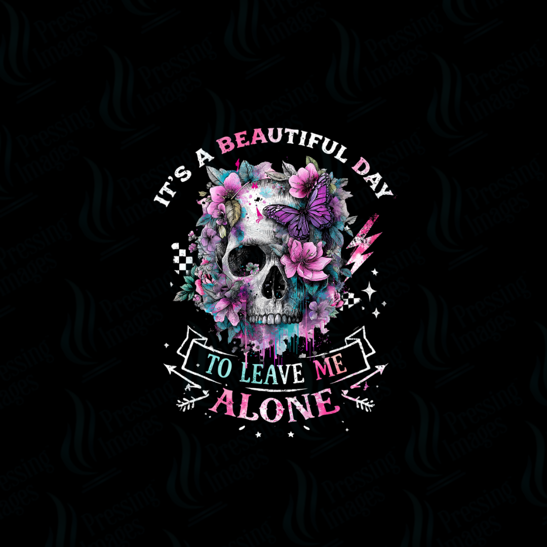 UVD 7427 It's A Beautiful Day To Leave Me Alone — size reference — Pressing Images Canada