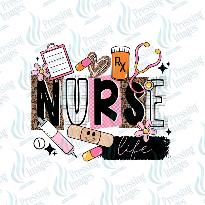 DTF 7450 Nurse Rn School Nurse — size reference — Pressing Images Canada