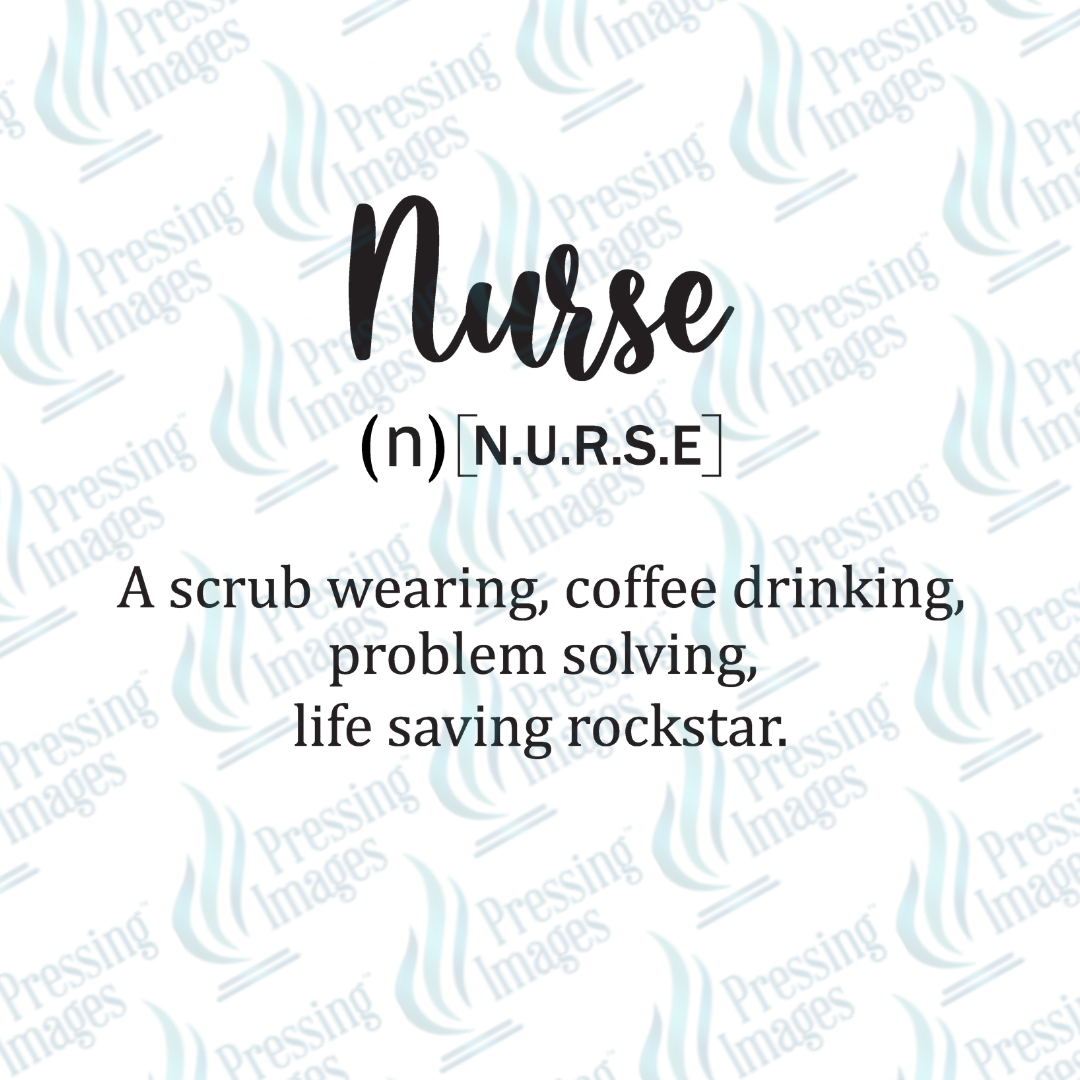 DTF 7463 Nurse — detail view — Pressing Images Canada