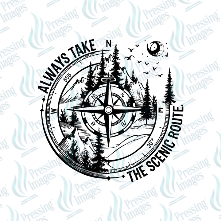 UVD 7468 Always Take The Scenic Route — detail view — Pressing Images Canada