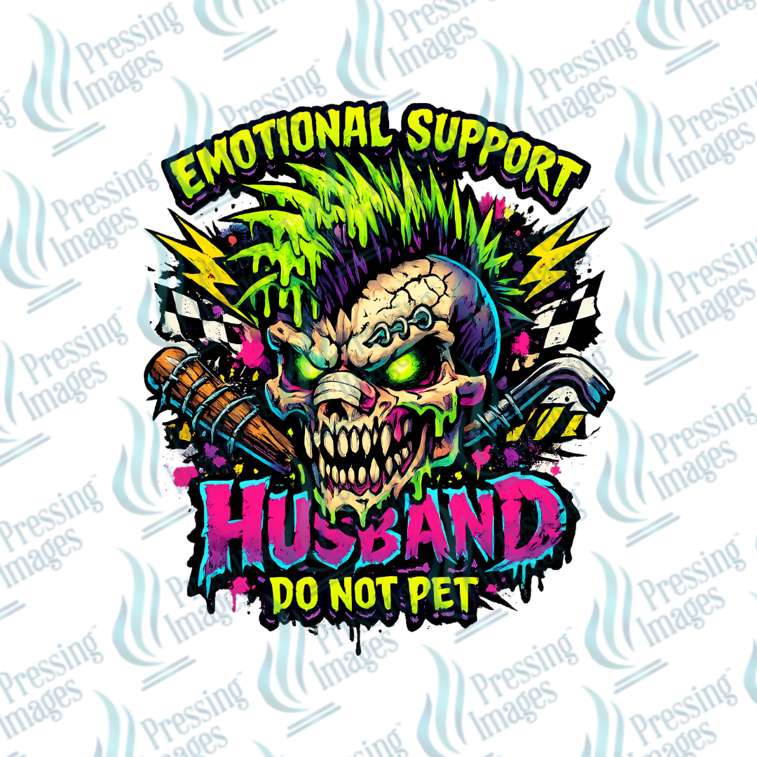 DTF 7480 Emotional Support Husband — detail view — Pressing Images Canada
