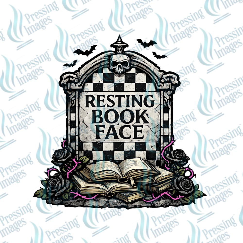 UVD 7485 Resting Book Face — detail view — Pressing Images Canada