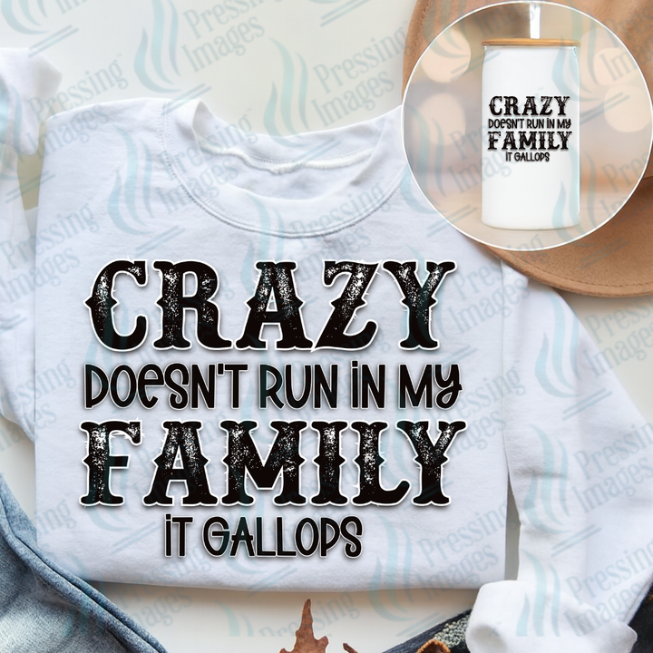 UVD 7489 Crazy Doesn't Run In My Family — Pressing Images Canada