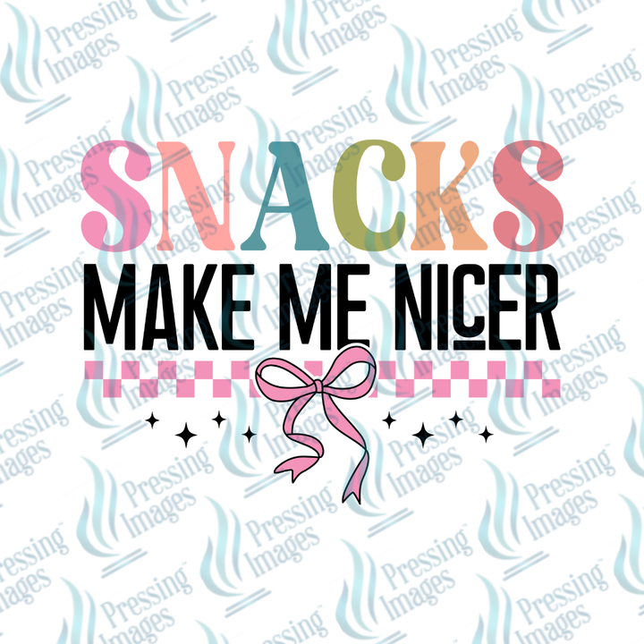 UVD 7492 Snacks Make Me Nicer — detail view — Pressing Images Canada