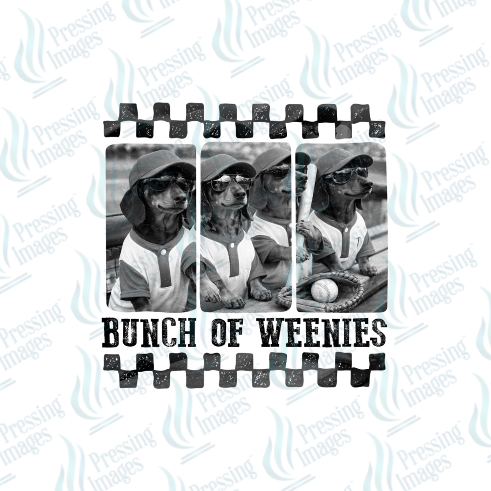 DTF 7535 Bunch Of Weenies — detail view — Pressing Images Canada