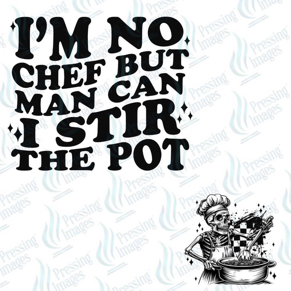 DTF 7540 Stir The Pot w/pocket — detail view — Pressing Images Canada