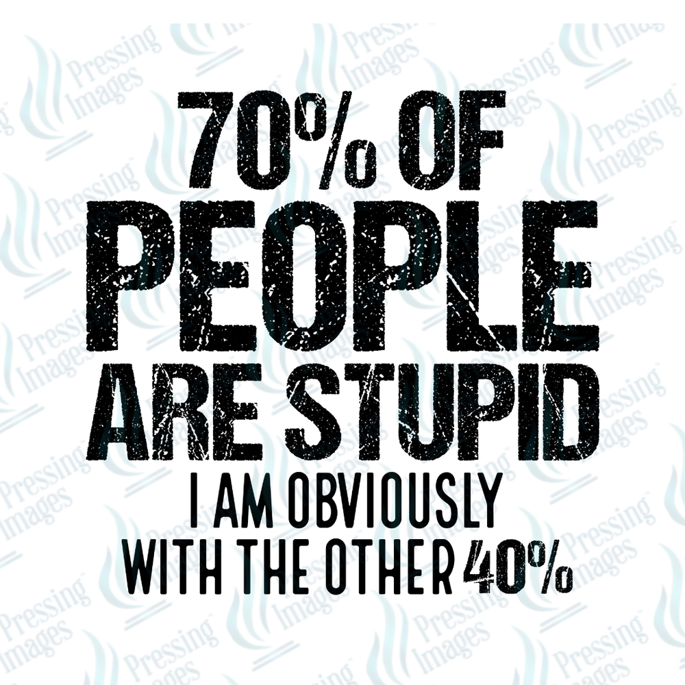 UVD 7549 People Are Stupid — detail view — Pressing Images Canada