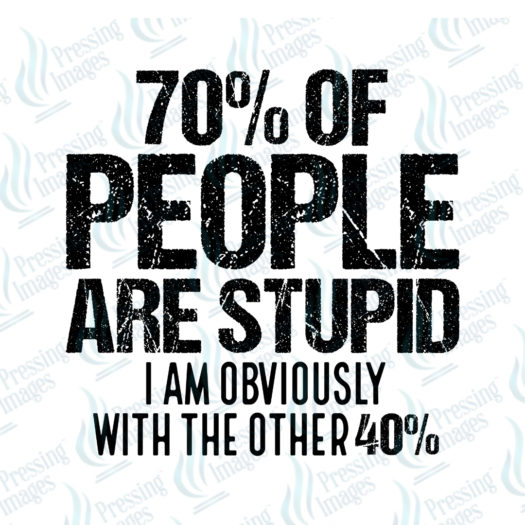 UVD 7549 People Are Stupid — detail view — Pressing Images Canada