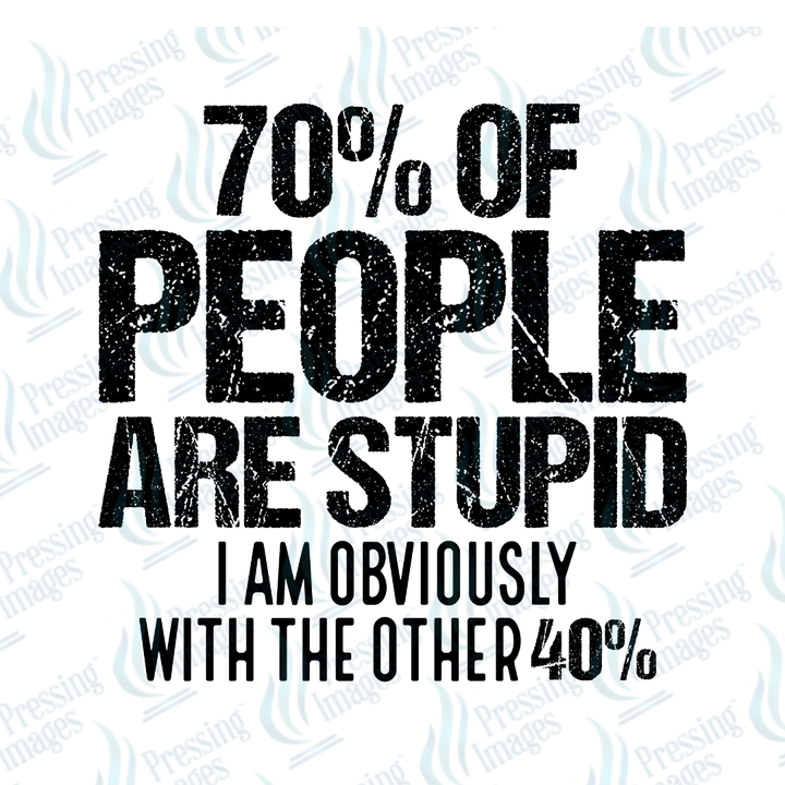 UVD 7549 People Are Stupid — detail view — Pressing Images Canada