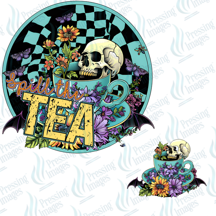 UVD 7551 Spill The Tea — detail view — Pressing Images Canada