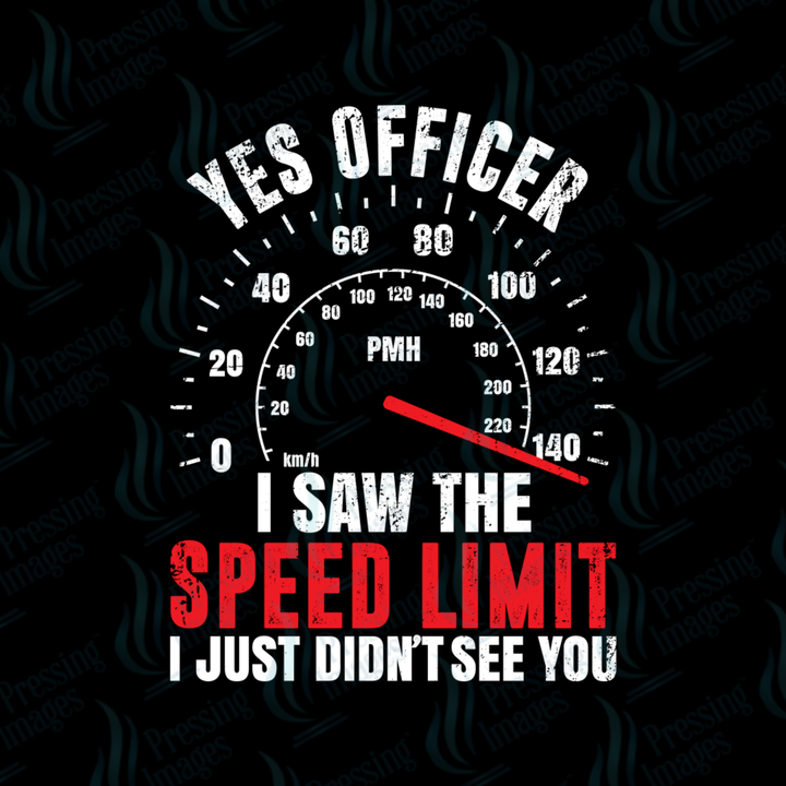 DTF 7565 Speed Limit — detail view — Pressing Images Canada