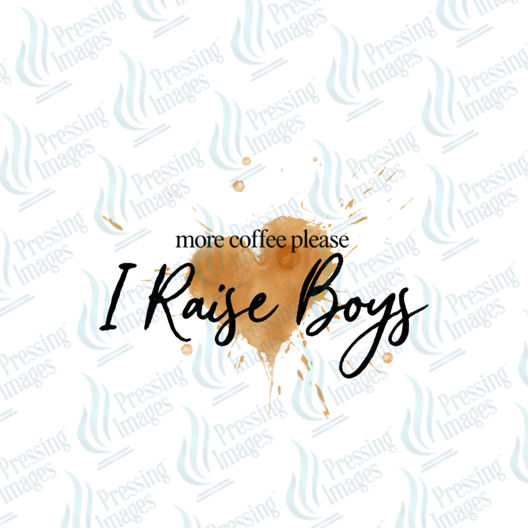 DTF 7567 I Raise Boys — detail view — Pressing Images Canada