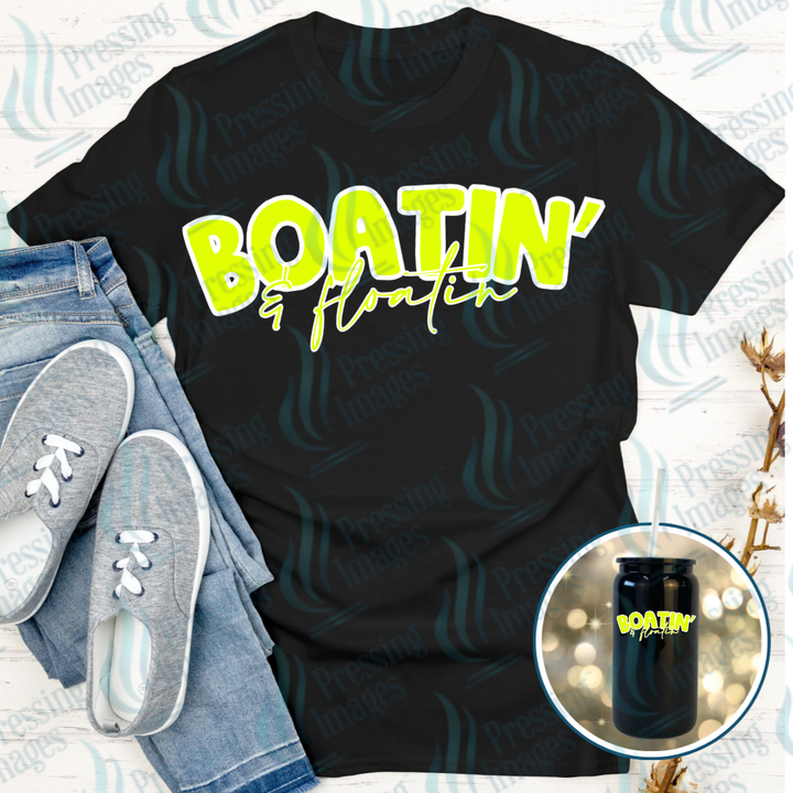Boatin' and Floatin" DTF Transfer | Pressing Images (DTF 7593)