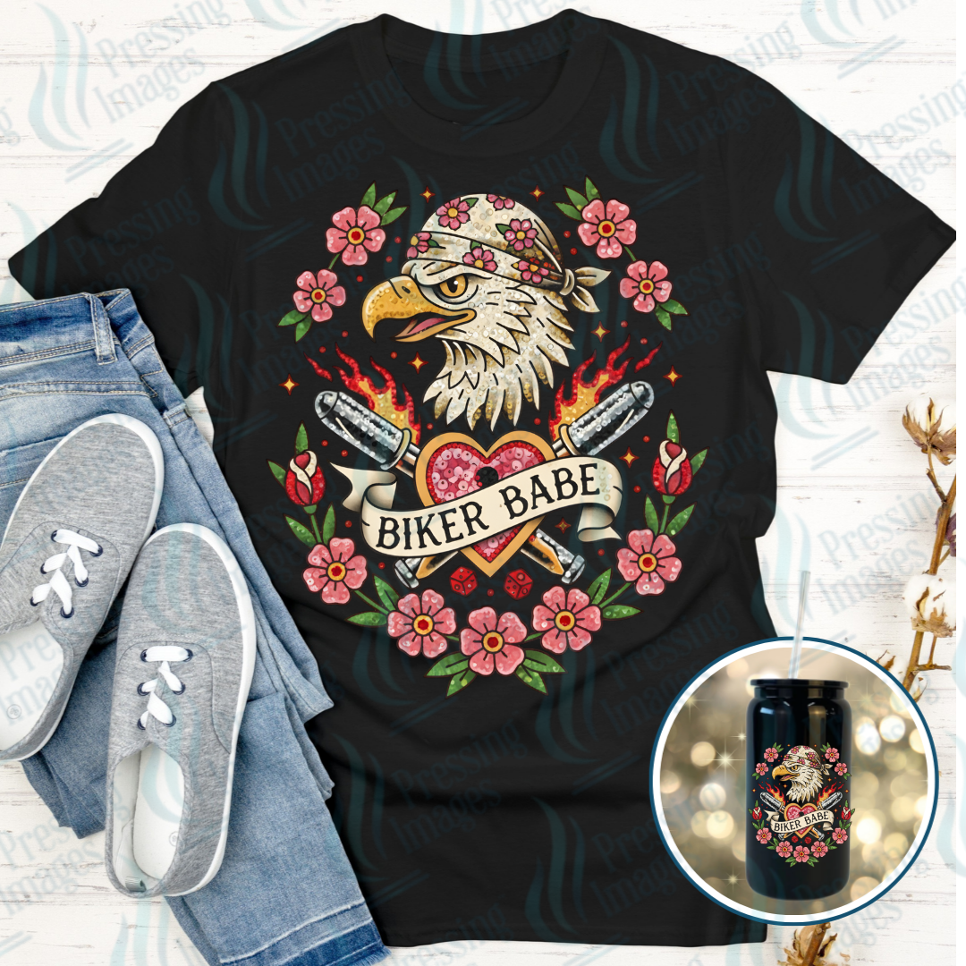 Biker Babe| Pressing Images (DTF 7618)