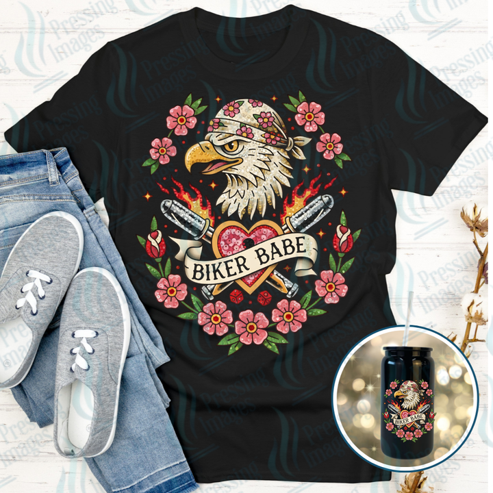 Biker Babe| Pressing Images (DTF 7618)