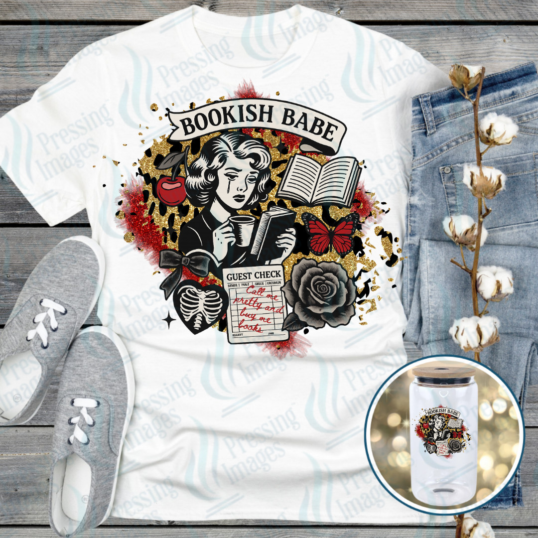 Bookish Babe | Pressing Images (DTF 7629)