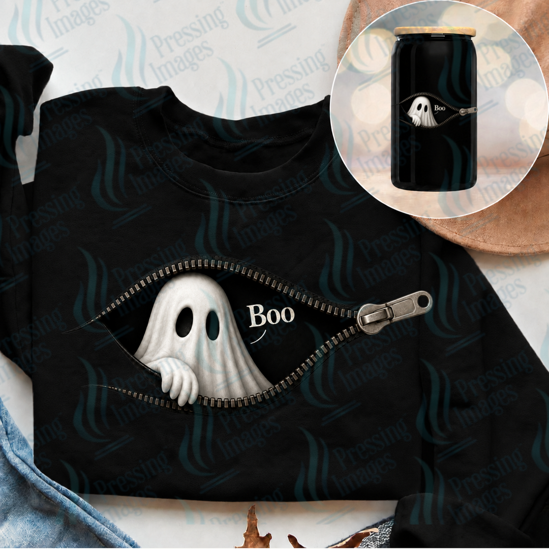 Boo Zipper | Pressing Images (#7662)
