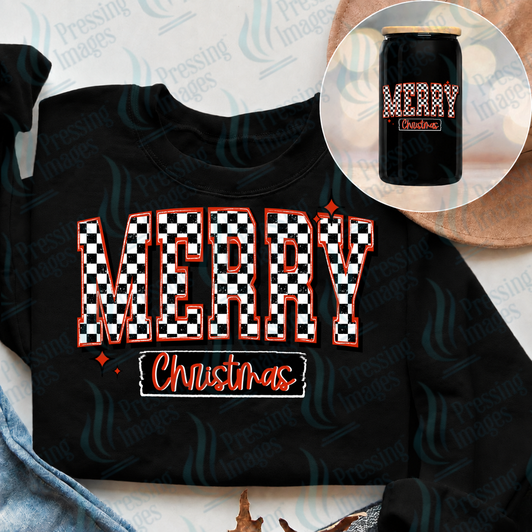 Merry Christmas Varsity Checker| Pressing Images (#7674)