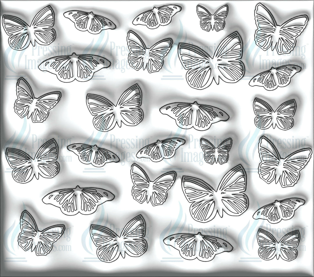 15353 Butterfly Bubble tumbler Wrap.