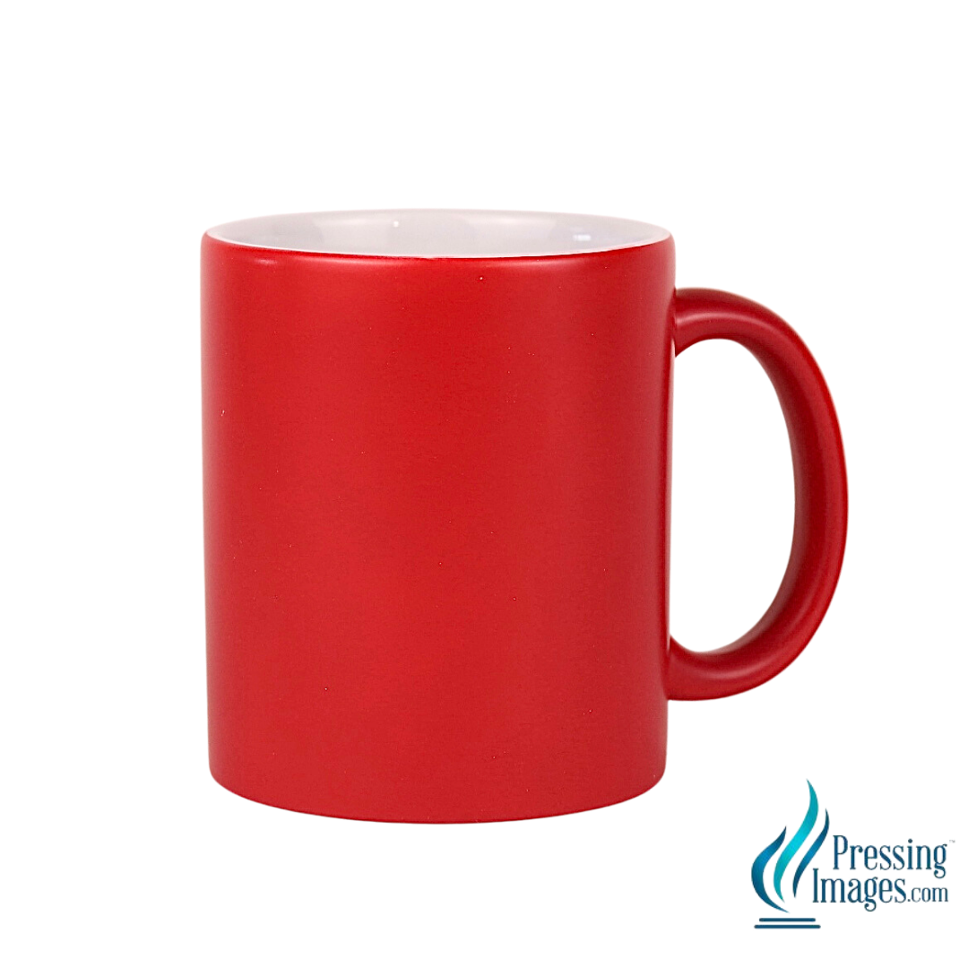 Red Color Changing PRACTICE (scratch easily) Case of Red 11oz Sublimation Mugs with Box