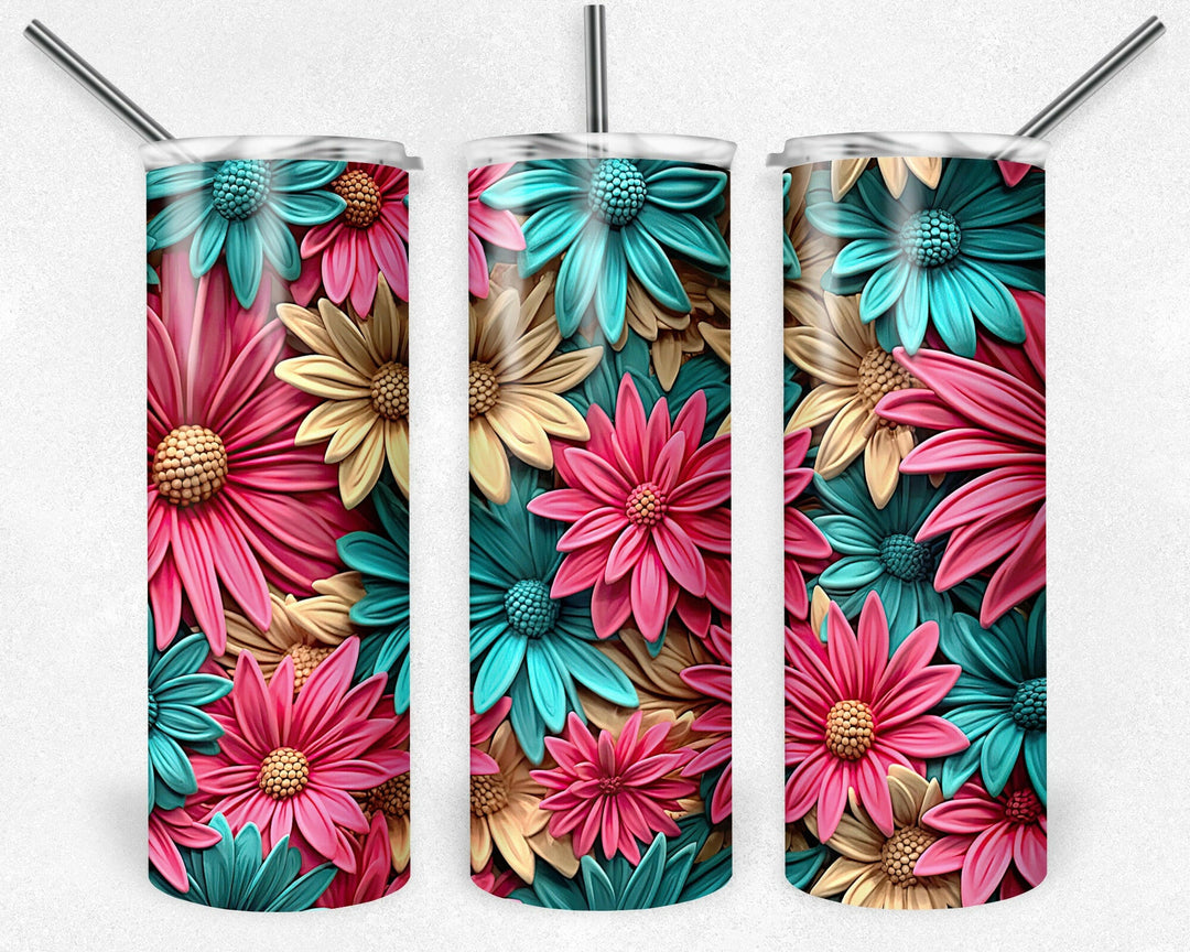 8112 floral tumbler wrap.