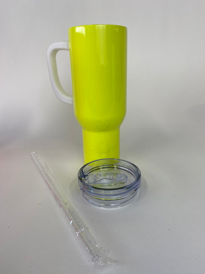 40oz Neon sublimation tumbler