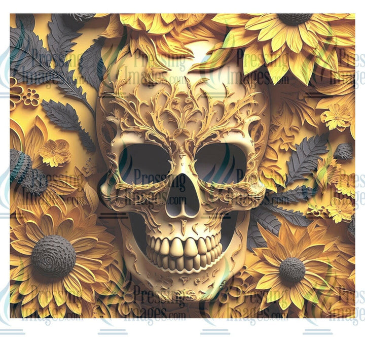 8114 skull tumbler wrap.