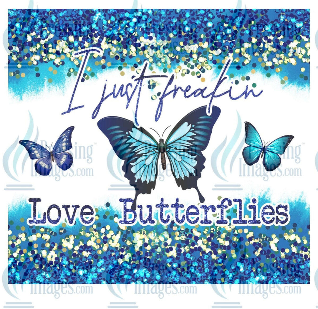 8131 love butterflies tumbler wrap.